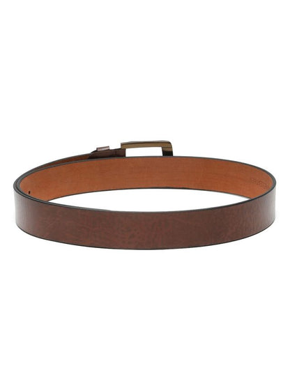 KOSHER Brown Color Men's Classic Genuine Leather Belt With Blackish Gold Finish Buckle