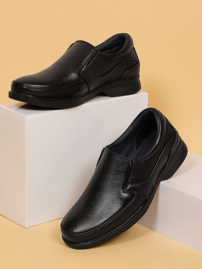 Kosher Black Color Slip-on Men's Formal Shoes