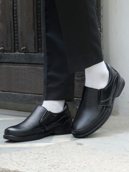 Kosher Black Color Slip-on Men's Formal Shoes