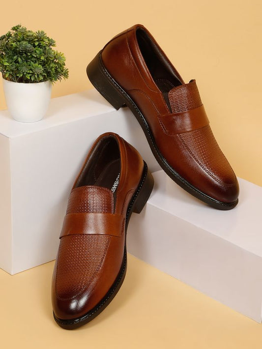 Kosher Tan Color Slip-on Men's Formal Shoes