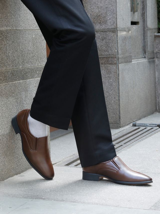 Kosher Brown Color Slip-on Men's Formal Shoes