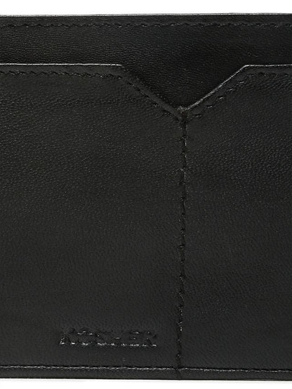KOSHER Black Color V Strap Premium Leather Wallet With Tich Button Coin Pocket Wallet For Men's