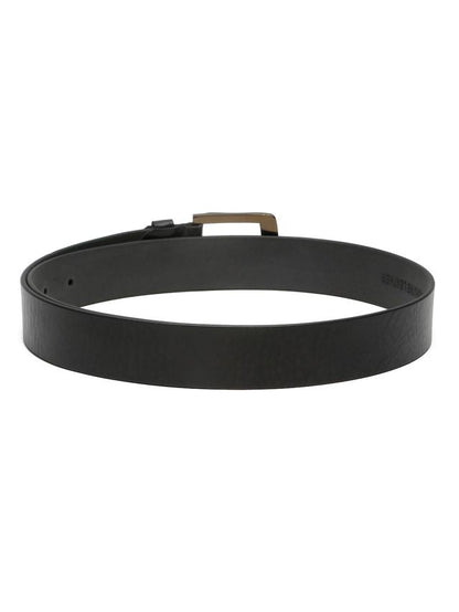KOSHER Black Color Men's Classic Genuine Leather Belt With Blackish Gold Finish Buckle