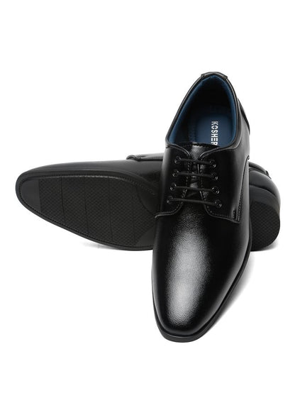 Kosher Black Color Lace-up Men,s Formal Shoes