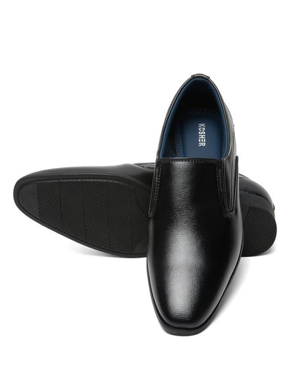 Kosher Black Color Slip-on Men's Formal Shoes