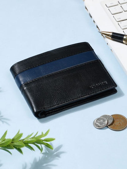 KOSHER Black Color Premium Soft Leather With Zipp Coin Pocket Wallet for Men's